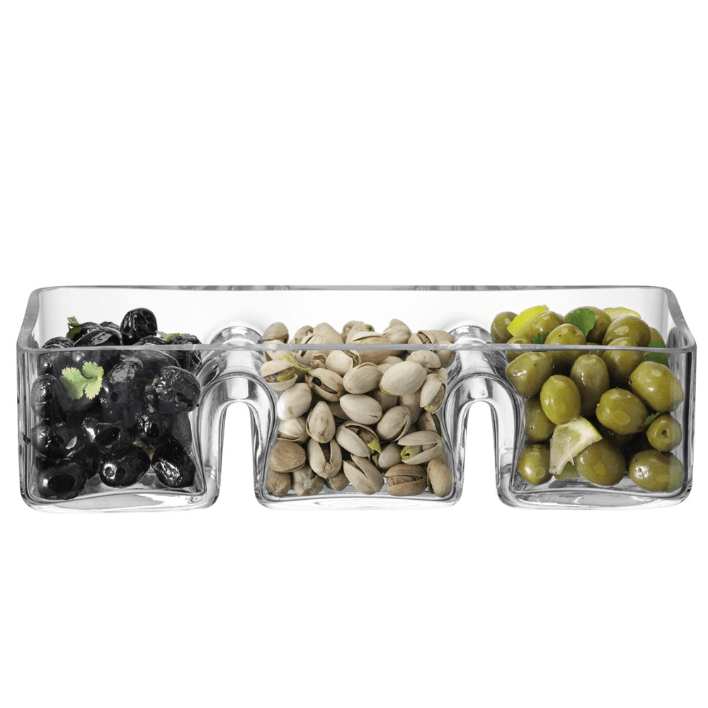 Serve Trio dish, 30cm, clear