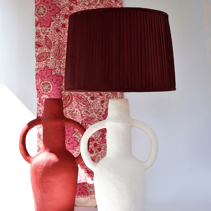 Rumba Sculptural Table Lamp, H54cm, White