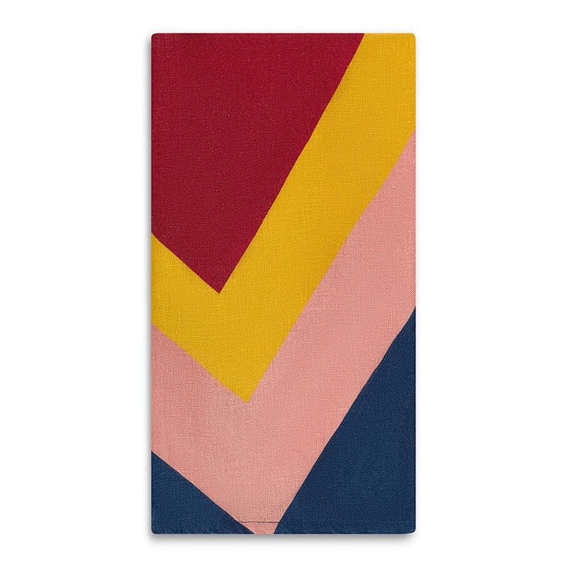 S&B Heart Linen Set of 6 Napkins, 50cm x 50cm, Multi