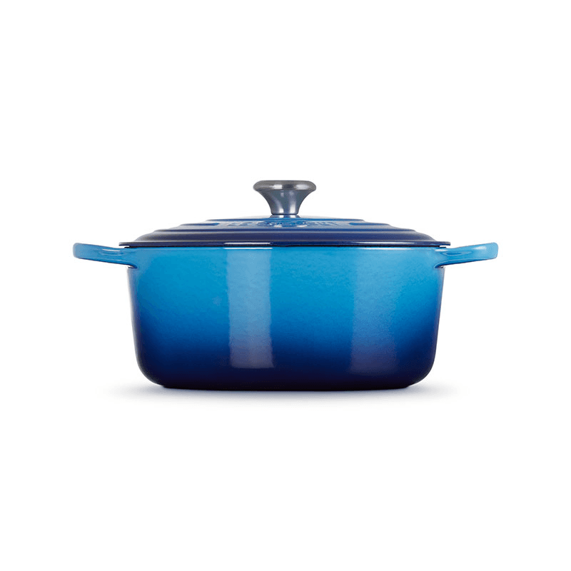 Signature Cast Iron Round Casserole, 28cm, Azure
