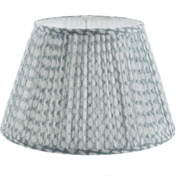 Image showing the Lampshade, Bedwyn, Light Blue Wicker, 30cm product.