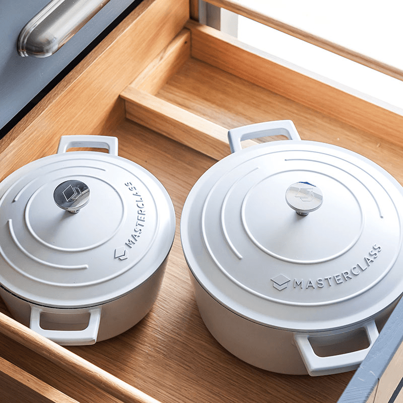 Cast Aluminium Casserole Dish, 2.5L, Cream