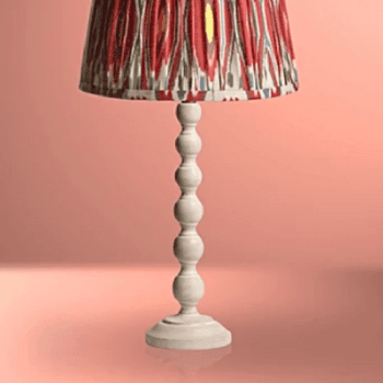 Image showing the Table Lamp Base, Lillee, Wood, Whitewash, 39cm product.