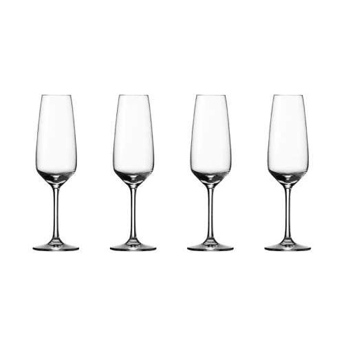 Image showing the Vivo Voice Set of 4 Champagne Flutes, 360ml, Clear product.