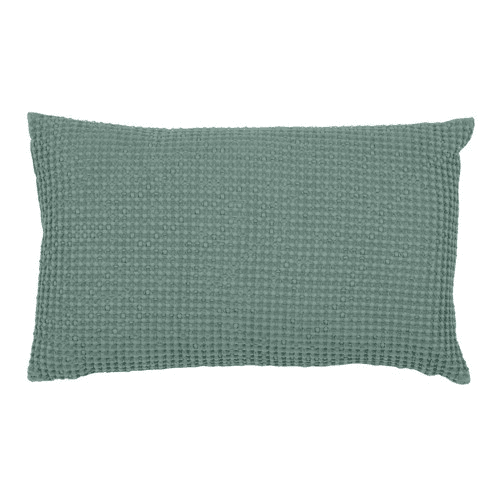 Image showing the Maia Cushion, 30 x 50cm, Green/Grey product.