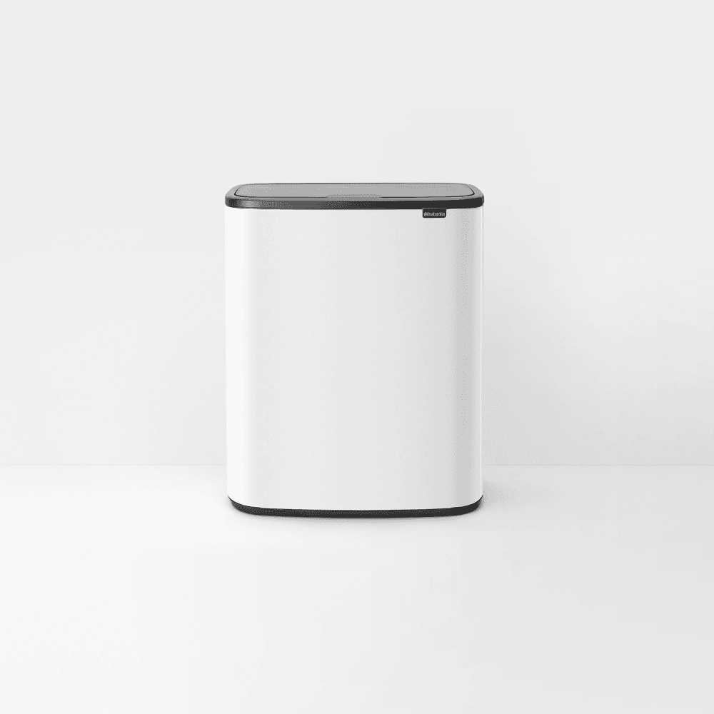 Bo Touch bin, 60 litre, White