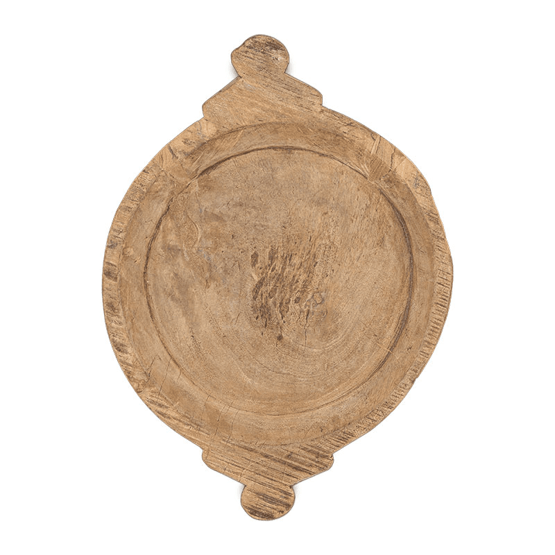 Karua Reclaimed Wood Traditional Bowl, D38cm, Natural