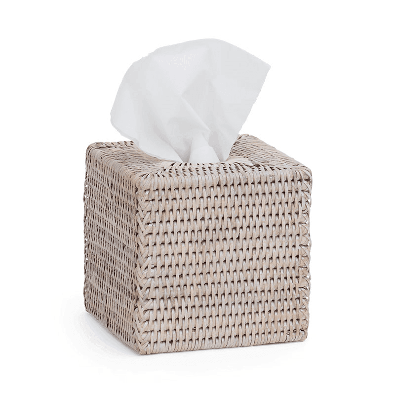 Ashcroft Tissue Box Cover, Silver Reed