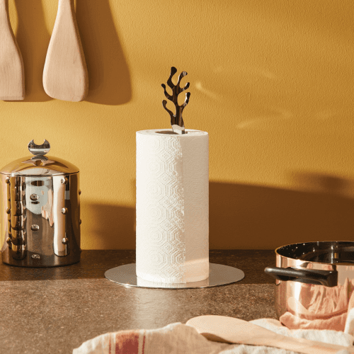 Image showing the Mediterraneo by Emma Silvestris Kitchen roll holder, 18cm, stainless steel product.