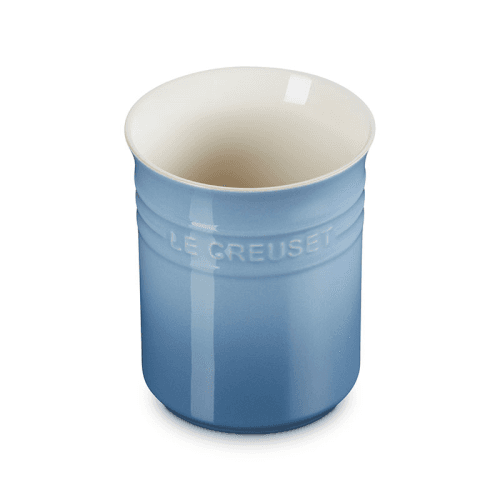 Image showing the Stoneware Utensil Jar, Small, Chambray product.