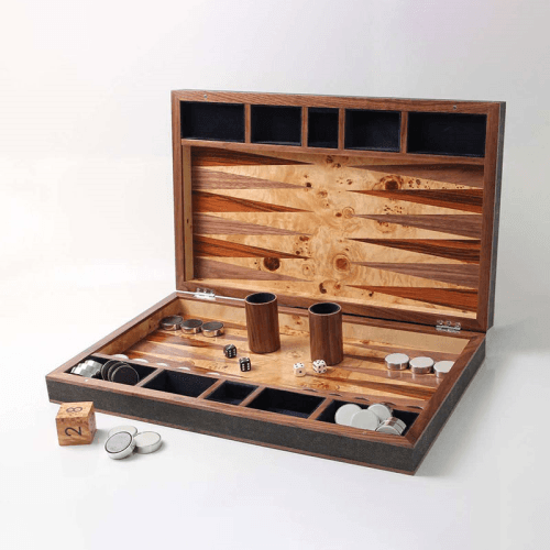 Image showing the Backgammon Board, 54 x 34cm, Seal Brown Shagreen product.