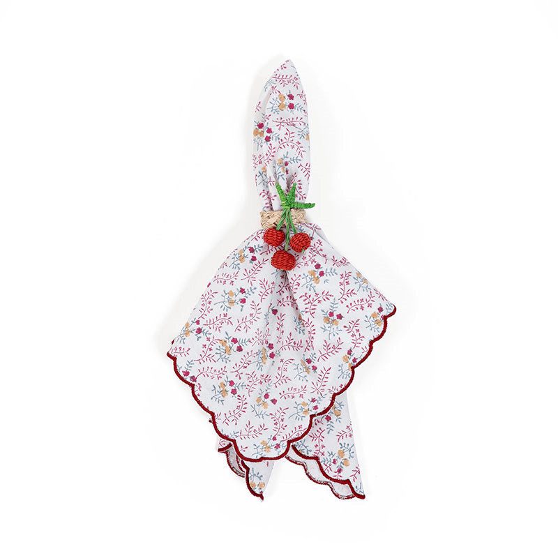 Little Flowers Set of 4 Napkins, 50 x 50cm, Pink