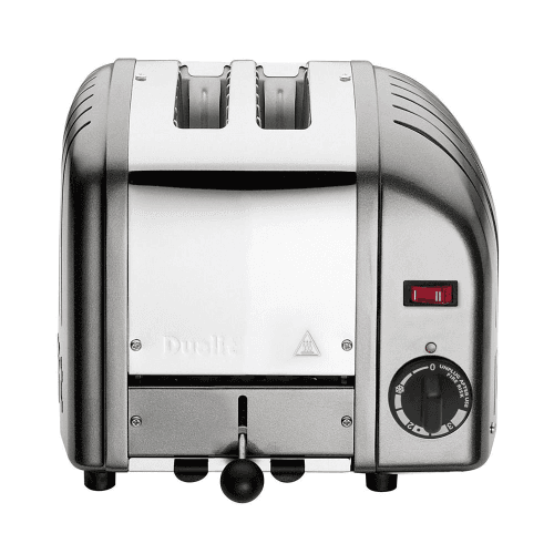 Image showing the Classic Vario 2 slot toaster, Metallic Silver product.