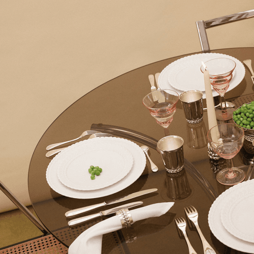 Image showing the Babylone Dessert Plate , D21cm, White product.