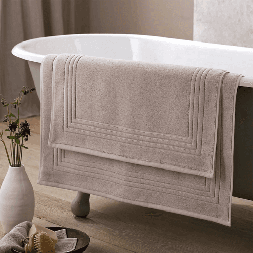 Image showing the Egyptian Cotton Medium Bath Mat, 60 x 90cm, Oatmeal product.