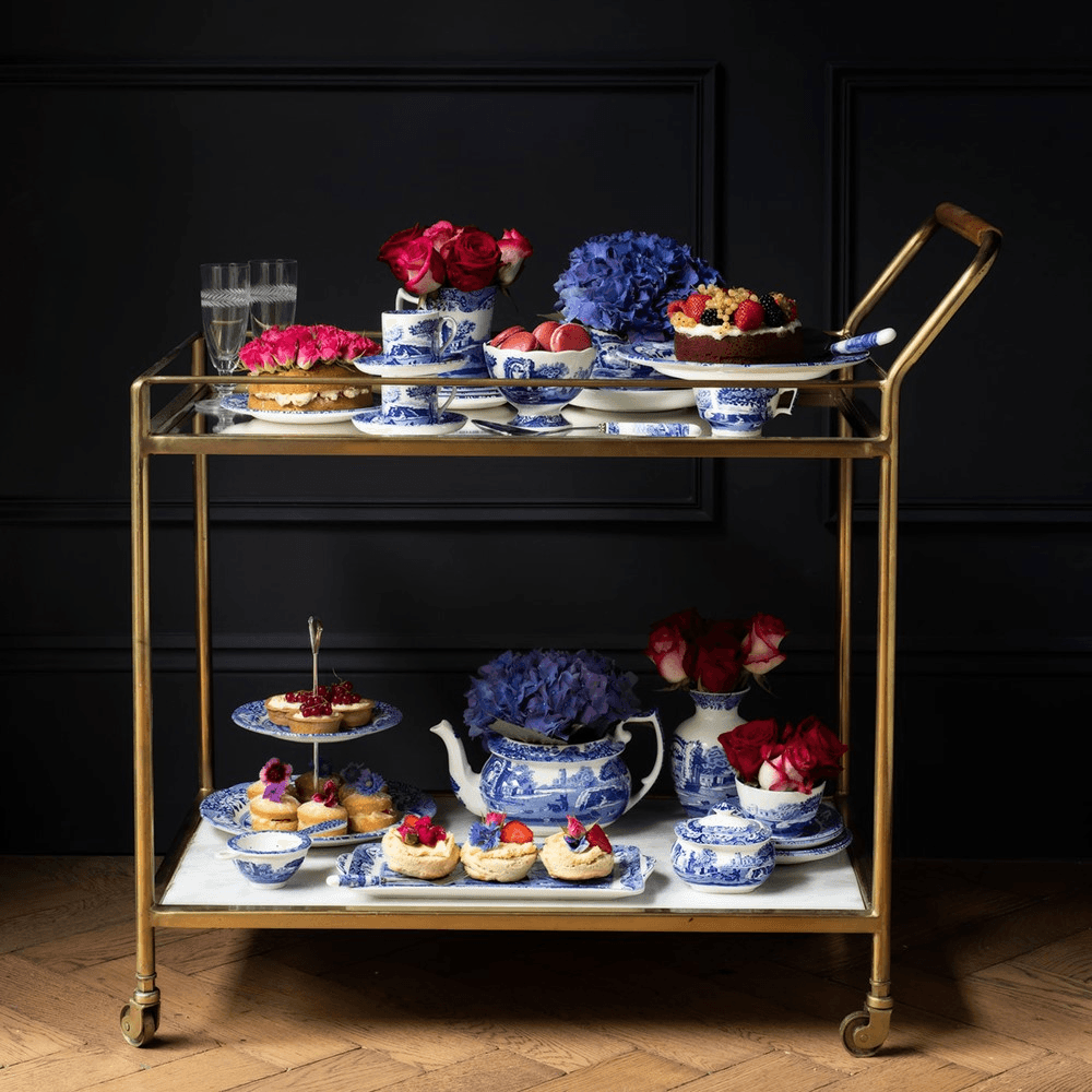 Blue Italian Round bowl, 27.5cm