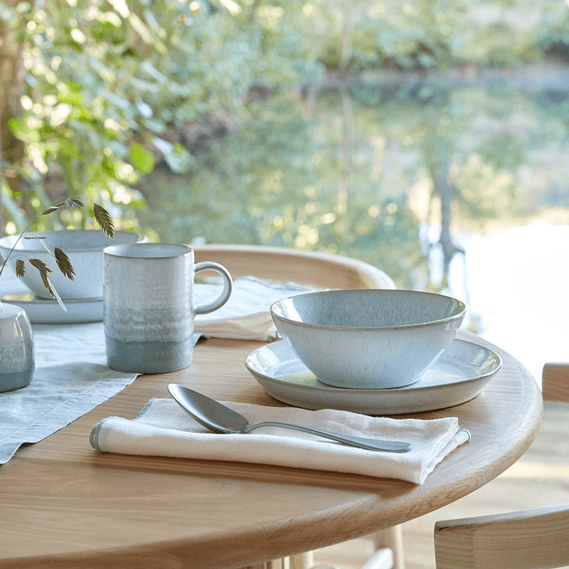 Kiln Green Set of 4 Cereal Bowls, D16.5cm