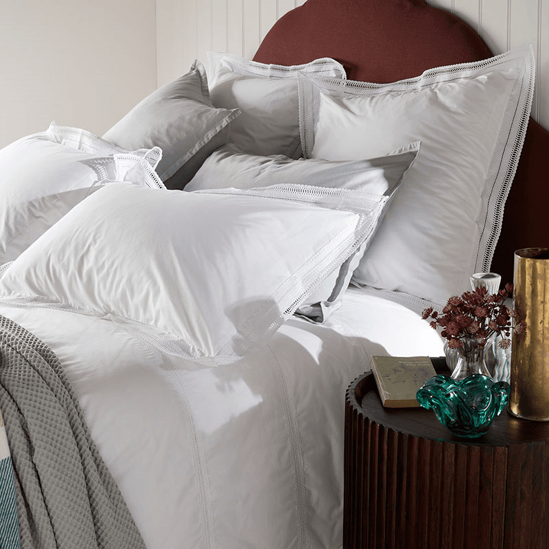 Freya Pillowcase, Standard, White
