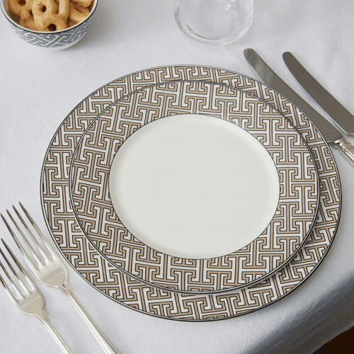 Image showing the Maze Set of 2 Dinner Plate, D26cm, Truffle product.