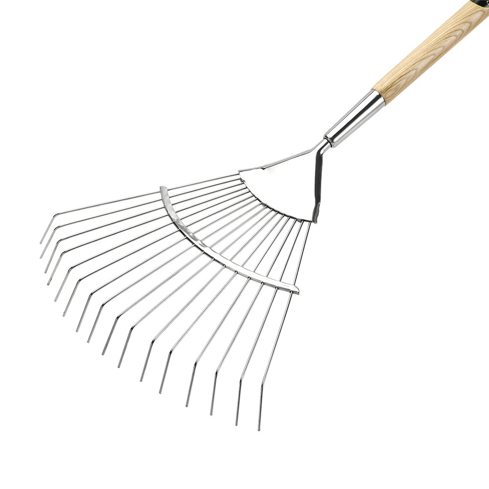 Flexo rake, H173 x W42cm, Green/Silver