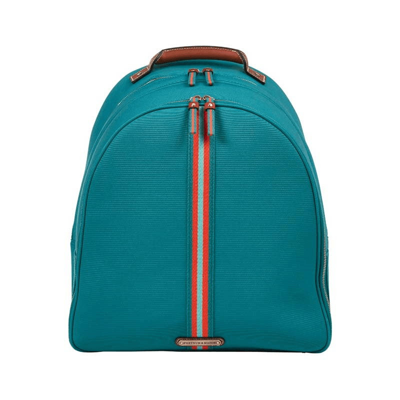 Fortnum's 4 Person Canvas Picnic Backpack, Eau de Nil