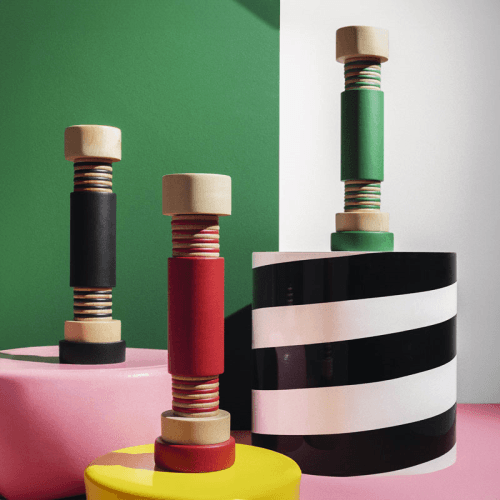 Image showing the Twergi Salt and Pepper Mill, H25.5cm, Red product.