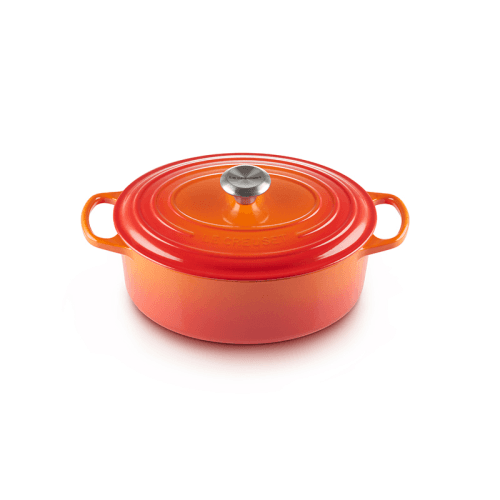 Image showing the Signature Cast Iron Oval Casserole, 31cm, Volcanic product.