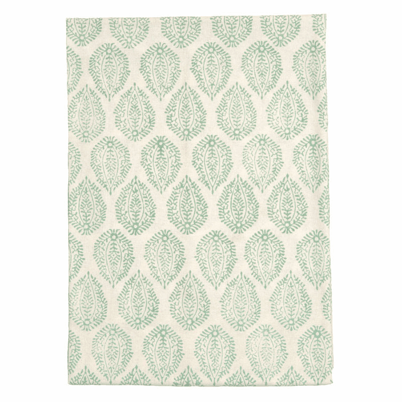 Tablecloth, Green Leaf Print, 150x250cm