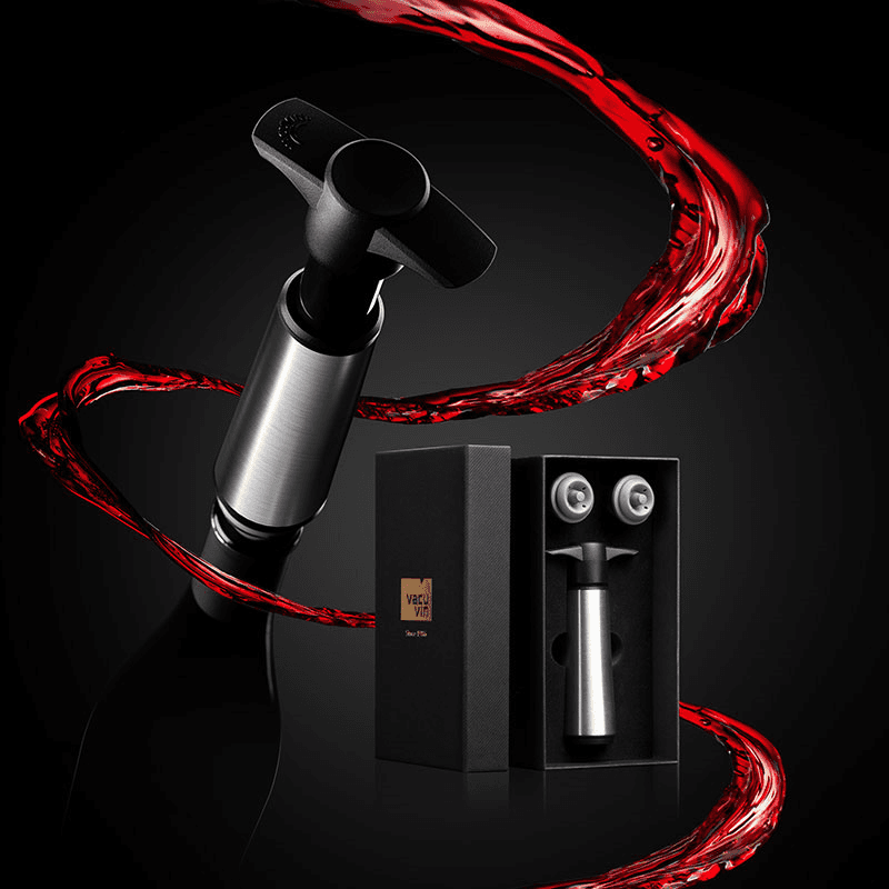 Wine Saver Gift Set, Stainless Steel