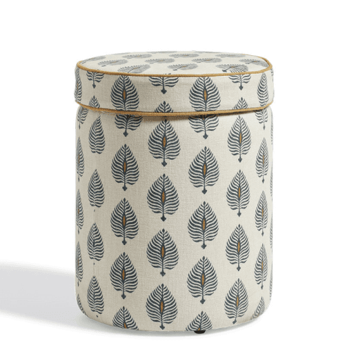 Image showing the Samena Round Ottoman, H50cm x Diameter 40cm, Ocellus Natural product.