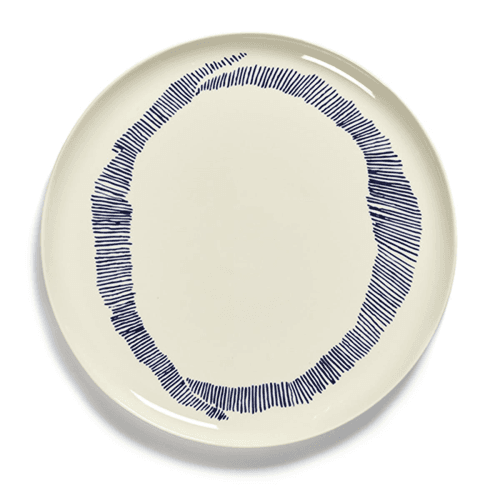 Image showing the Ottolenghi, Serving Platter, White and Blue, White product.