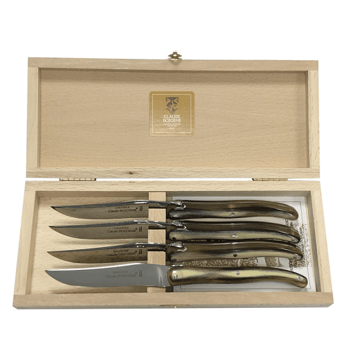Image showing the Laguiole Boxed Set of 4 Steak Knives, Horn product.