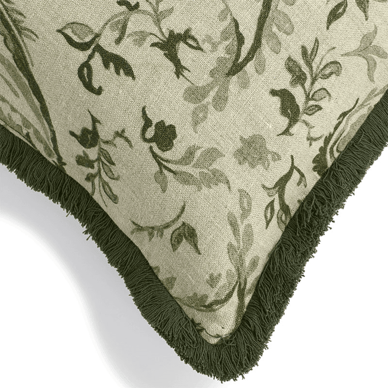 Wilde Cushion Cover, 51 x 51cm, Sage / Terrcota