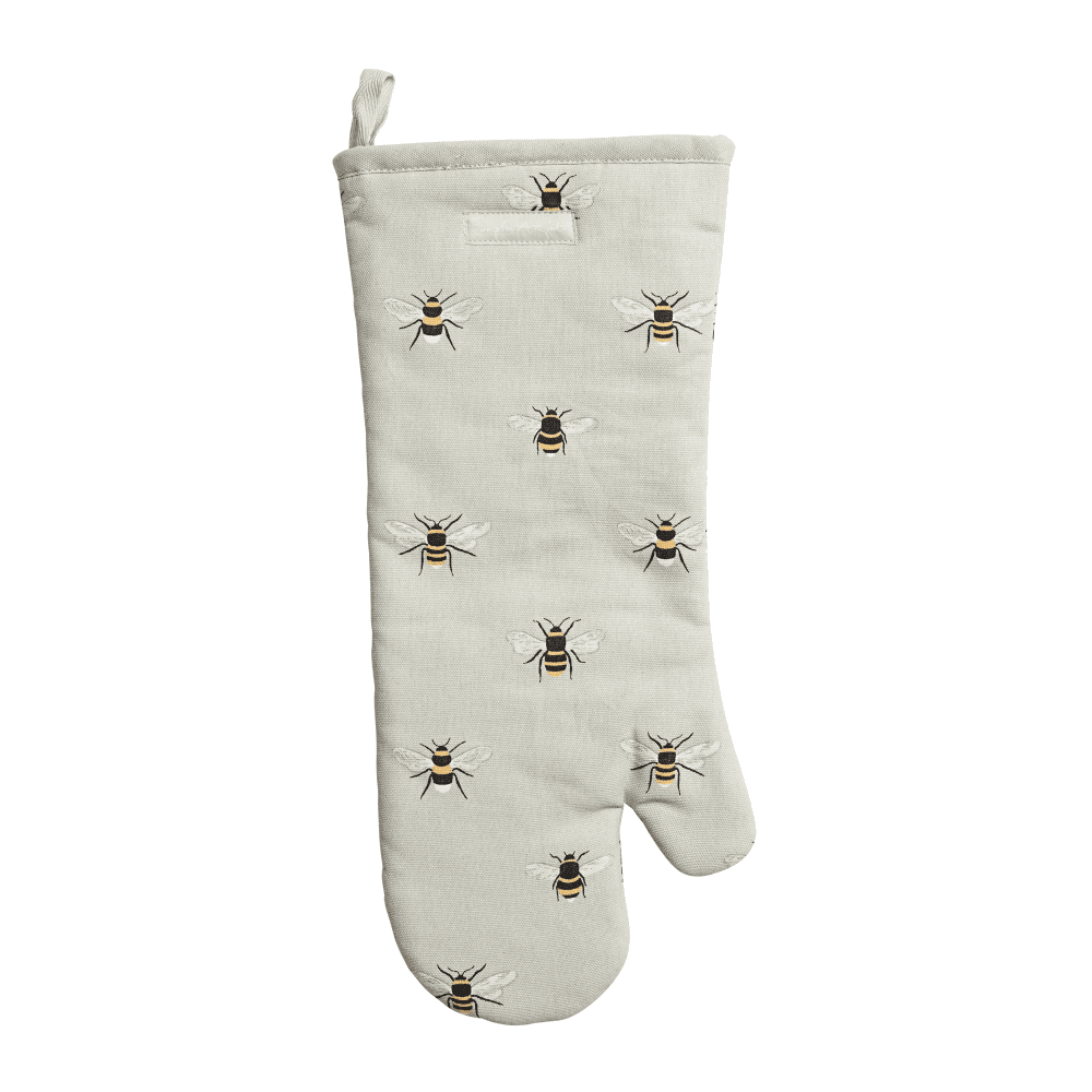 Bees Oven glove, 19 x 42cm