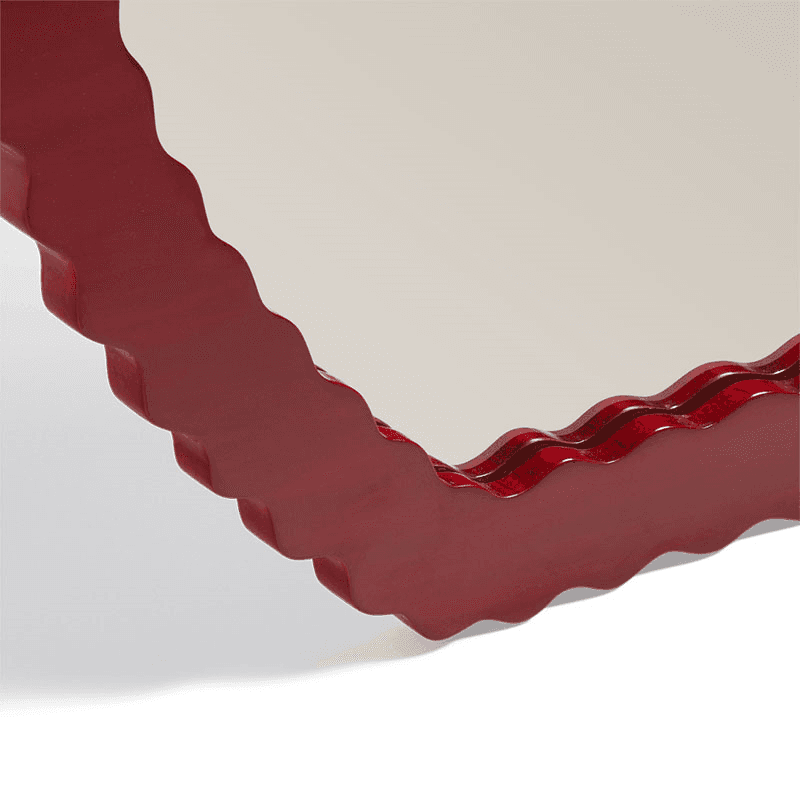 Talasa Mirrror, H90cm x W80cm x D9cm, Chinese Red