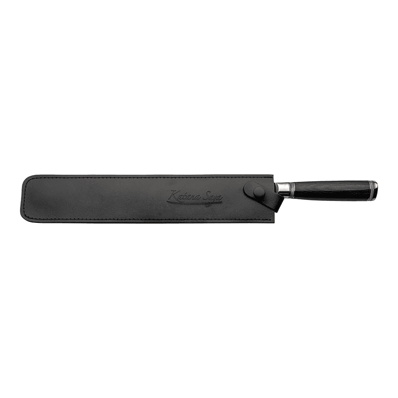 Katana Saya Pakkawood Ham Slicer, 30cm Damascus Blade