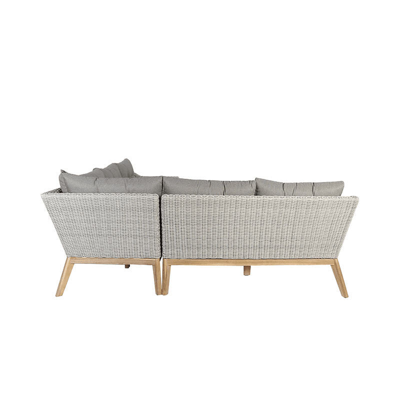 Larissa Corner Set, Light Kubu Grey
