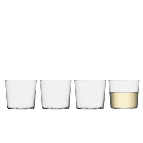 Image showing the Gio Set of 4 Low Tumblers, 310ml, Clear product.