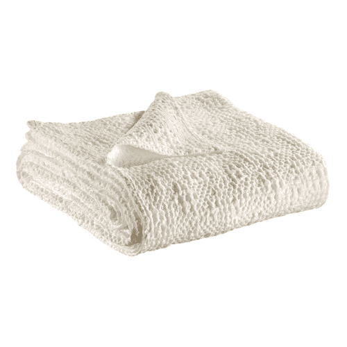 Image showing the Tana Throw, 140 x 200cm, Chalk product.