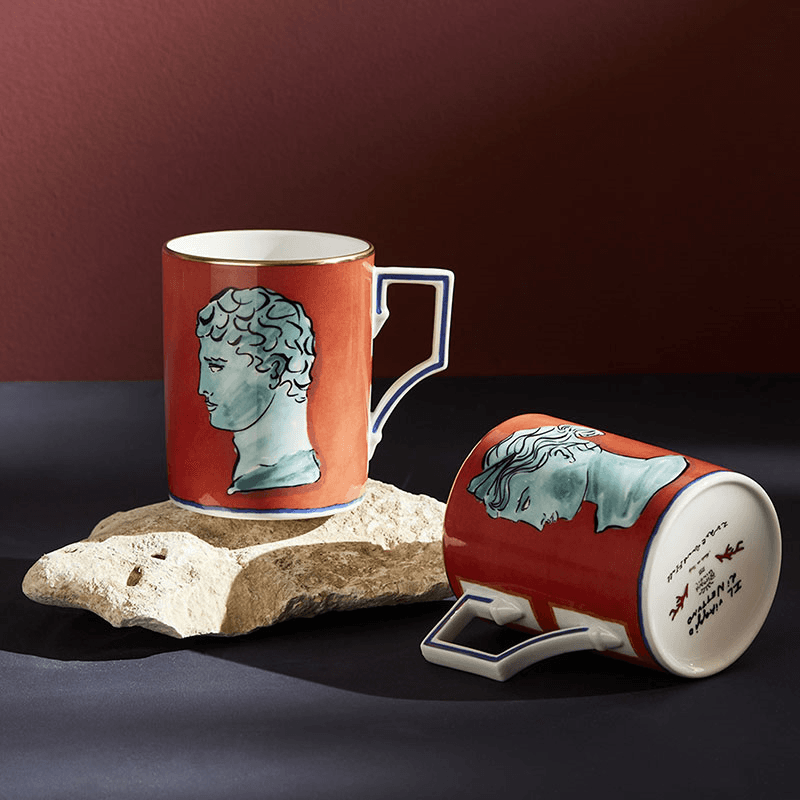 Il Viaggio Di Nettuno Mug, 400ml, Red Coral