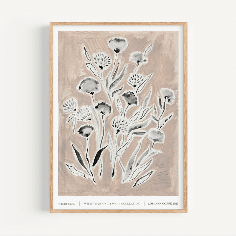 Wishful Recycled Paper Print, A3, Pink