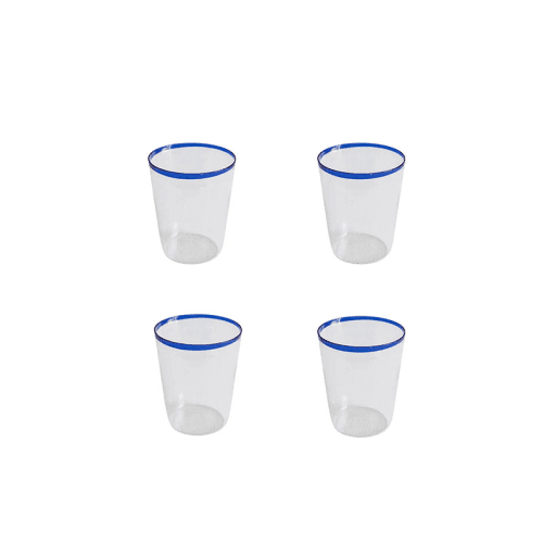Image showing the Set of 4 Tumblers, Sea Blue product.
