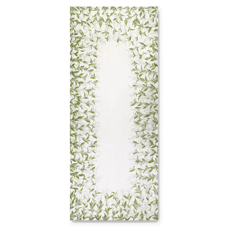Lilly of the Valley Muguet' Linen Tablecloth, 165 x 300cm, White