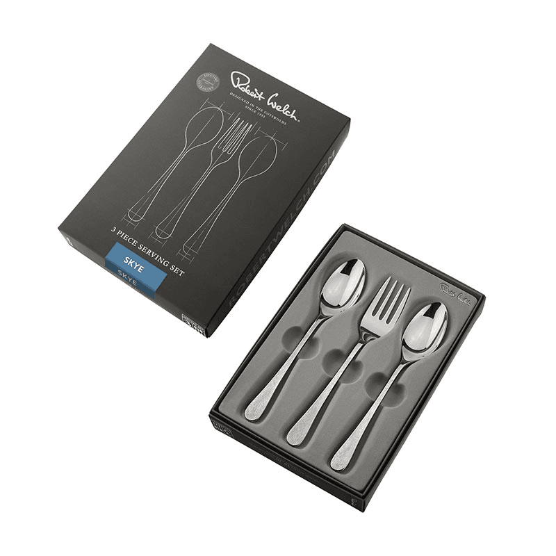 Skye 3 Piece Serving Set, Stainless Steel