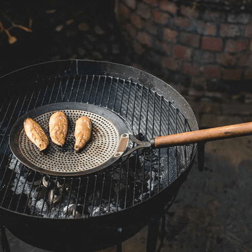 Image showing the Zhara Roasting pan, L85 x W34cm, Silver/Brown product.
