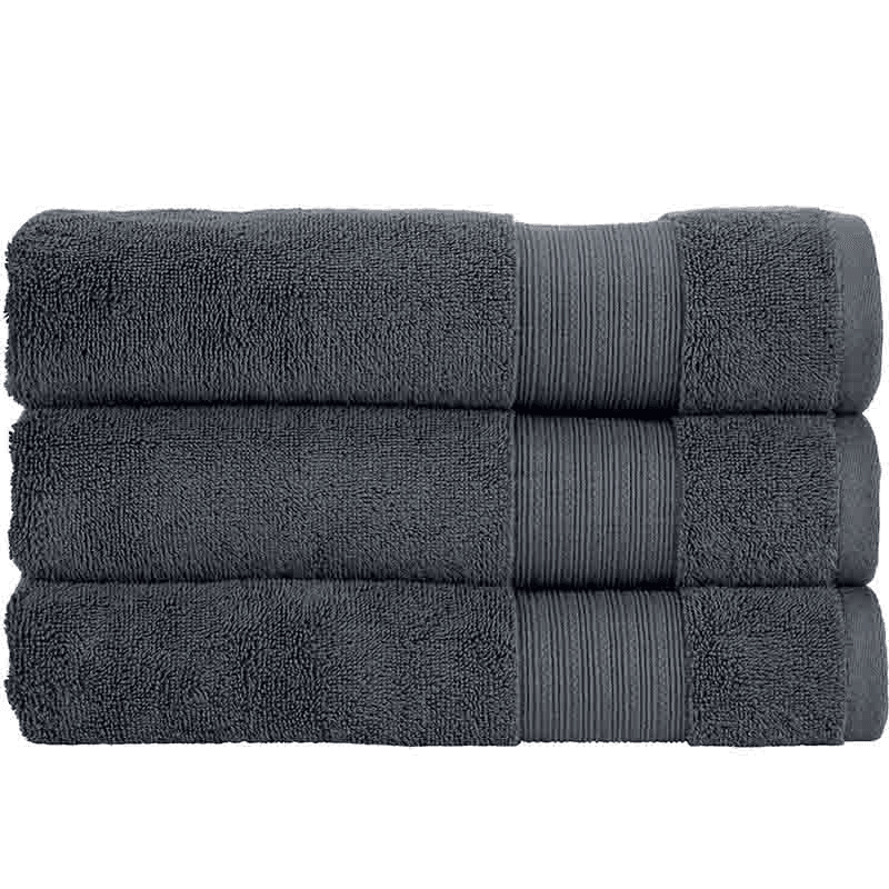 Organic Eco Twist Bath Sheet, Cinder