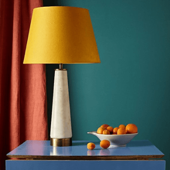 Lamp Base, Sphynx, Marble/Brass, 42cm