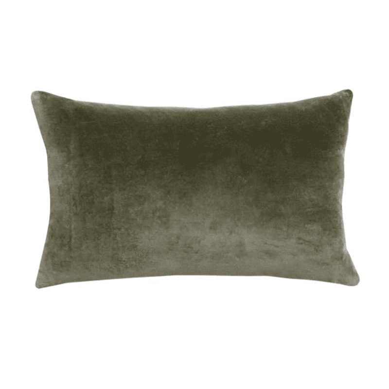 Jaipur Cushion, 30 x 50cm, Olive