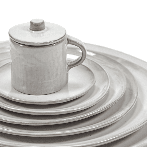 Image showing the La Mère Set of 2 Plates, D27cm, Off White product.
