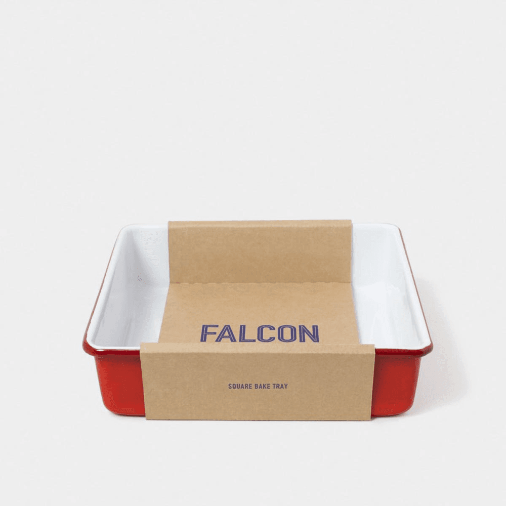Square Bake Tray, Pillarbox Red